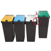 Σετ κάδων ανακύκλωσης Tontarelli Bido 4x45lt με 4 χρώματα