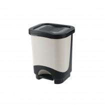 Κάδος απορριμμάτων WC με πεντάλ Tontarelli Idea 8lt Μαύρο-Λευκό